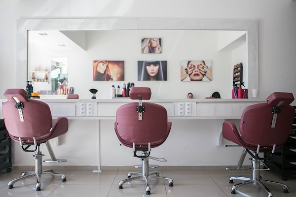 Área de cabelo e coloração